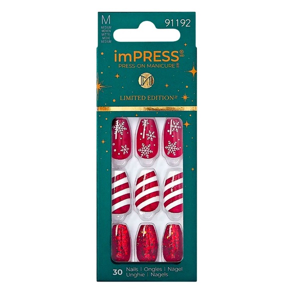 Bundle of Kiss Voguish Fantasy Holiday edition Nails - Set of 6 - Picture 2 of 13